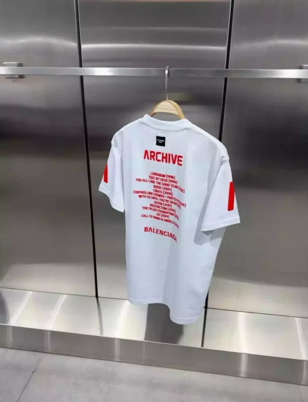 Camiseta Balenciaga Blanca y Roja